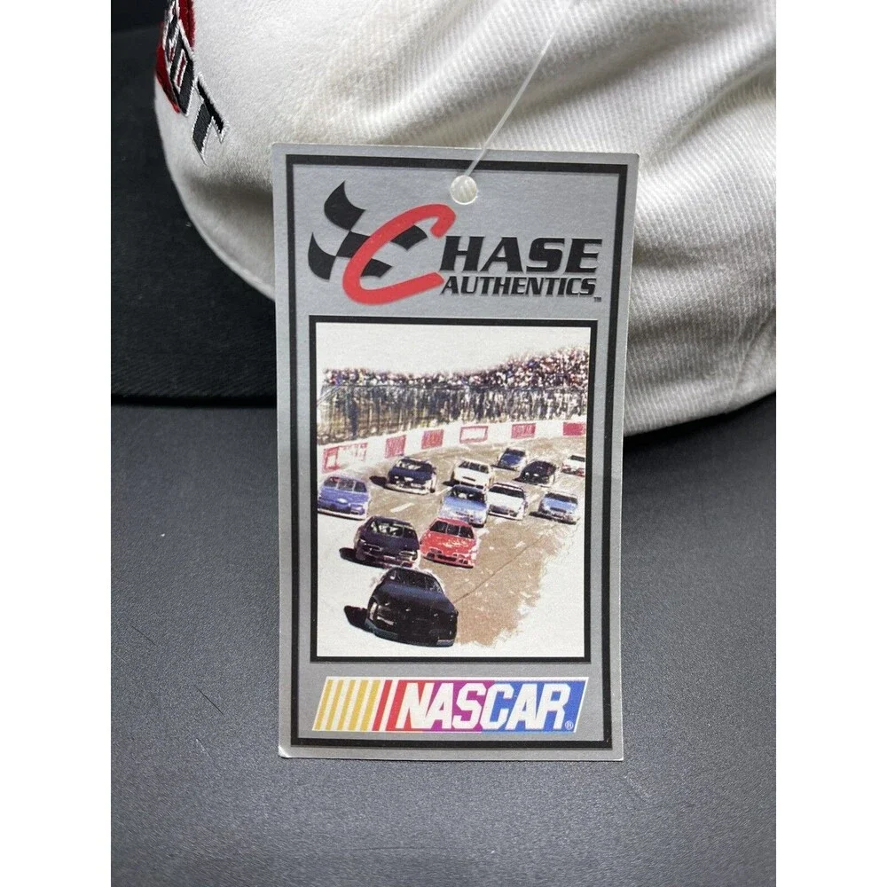 VTG 1996 Nutmeg Mills Chase Authentic Dale Earnhardt 3 NASCAR White Baseball Hat
